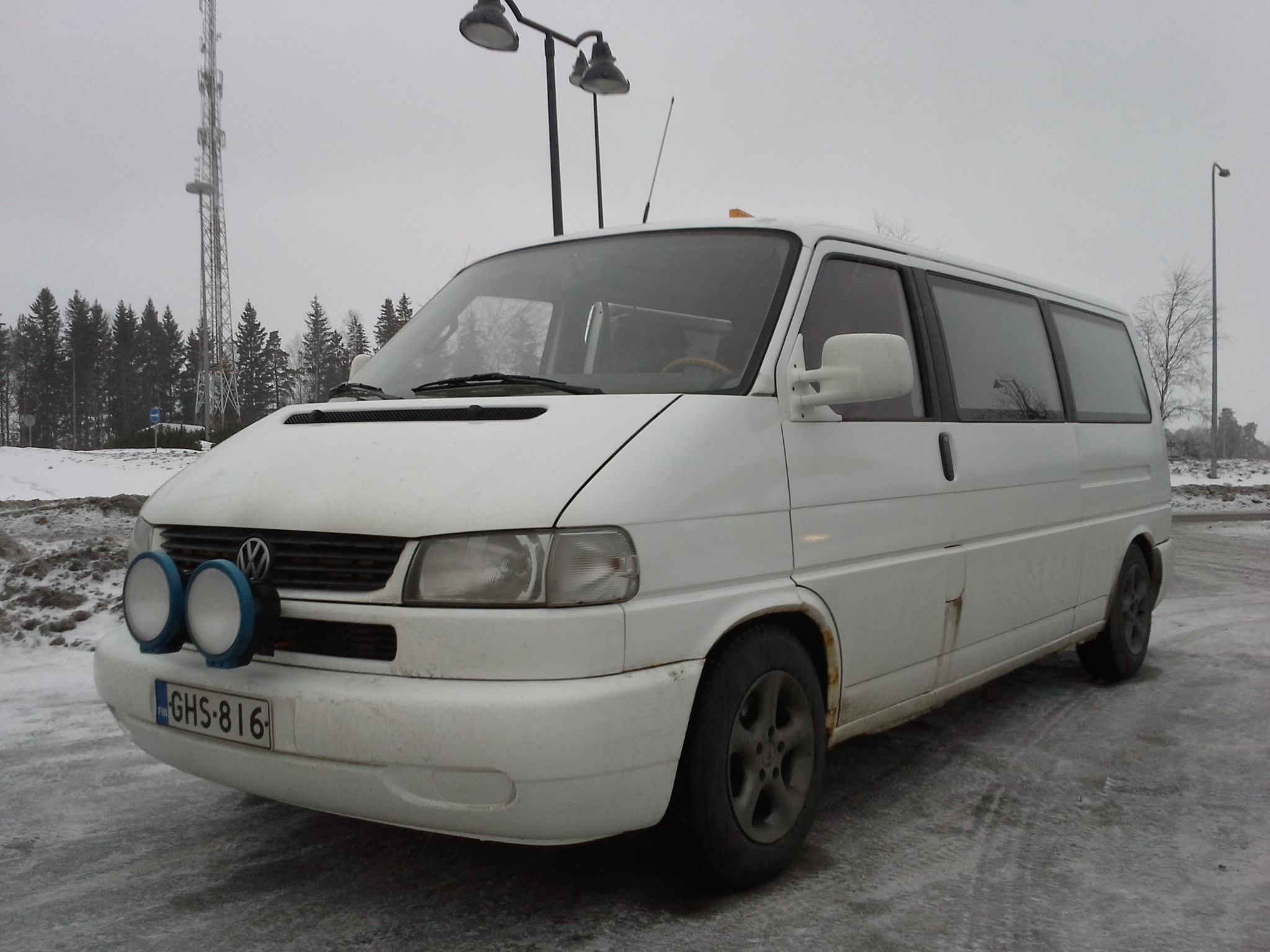 Talvinen hyötyauto. Tällä käytiin aircooled.fi / Tölkkikauppa.fi 10 vee synttäreillä tammikuussa 2015!